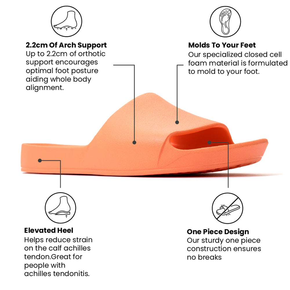 Archies Arch Support Slides Peach
