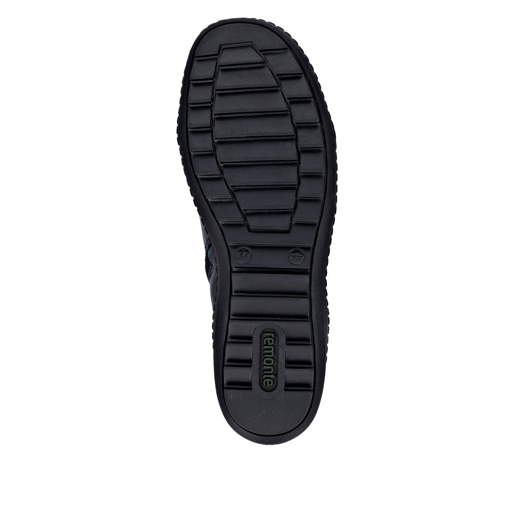 R1456-14 Ankle Lace/Zip RTex Night Blue