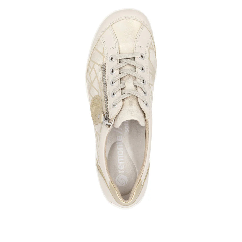 R3408-91 Gold Multi Lace/Side Zip