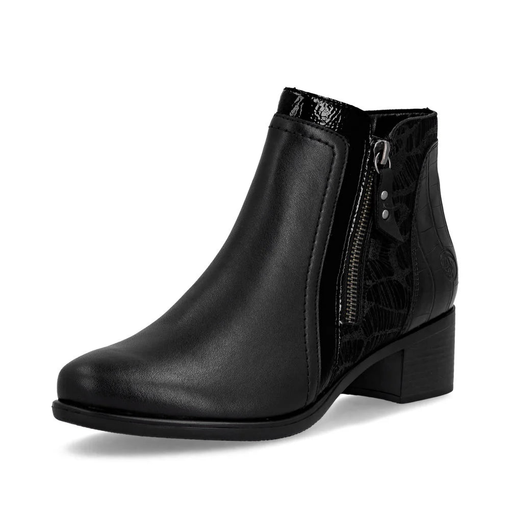 R5172-00 Black Multi Ankle Zip