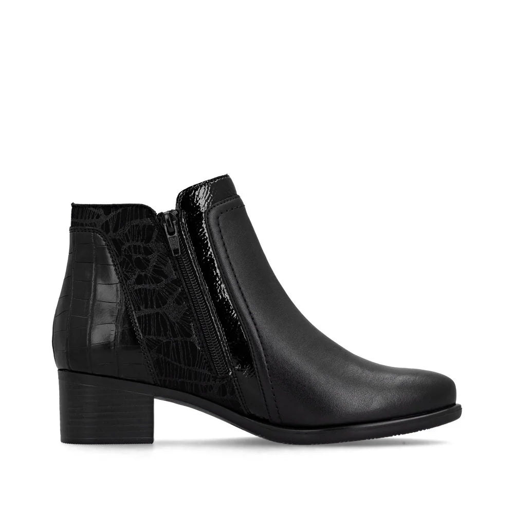 R5172-00 Black Multi Ankle Zip
