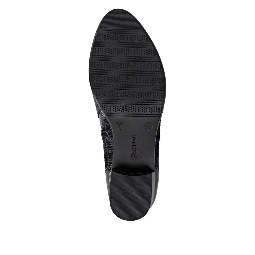 R5172-00 Black Multi Ankle Zip