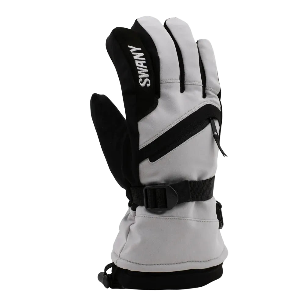 Women's X-Over Glove Light Grey/Black