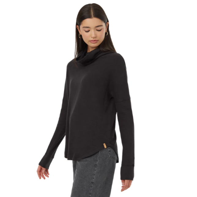 W TreeWaffle Turtleneck Longsleeve (Meteorite Black)