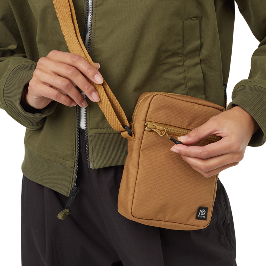 Ripstop Crossover Bag (Golden Brown)