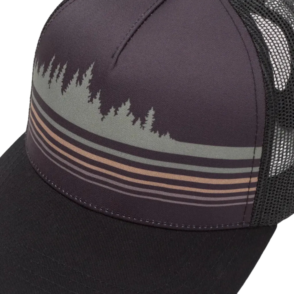 Retro Treeline Altitude Hat (Meteorite Black/Pine Green)