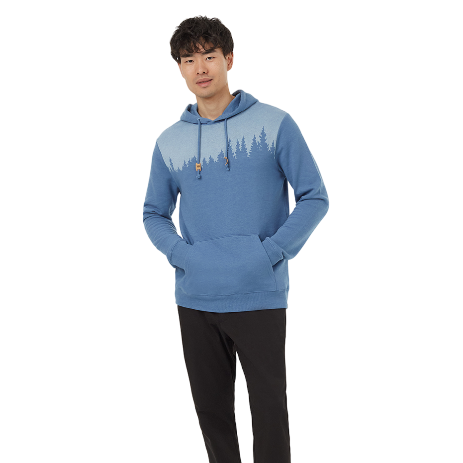 Men's Juniper Hoodie (Canyon Blue Heather/White)