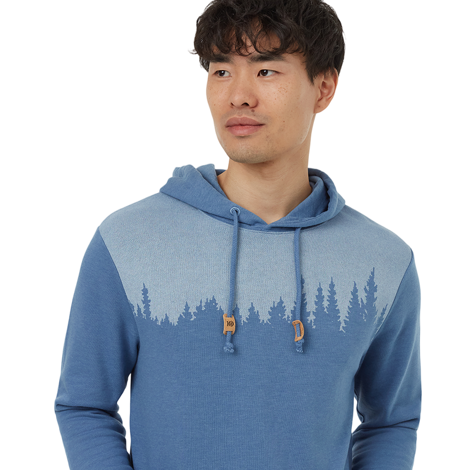 Men's Juniper Hoodie (Canyon Blue Heather/White)