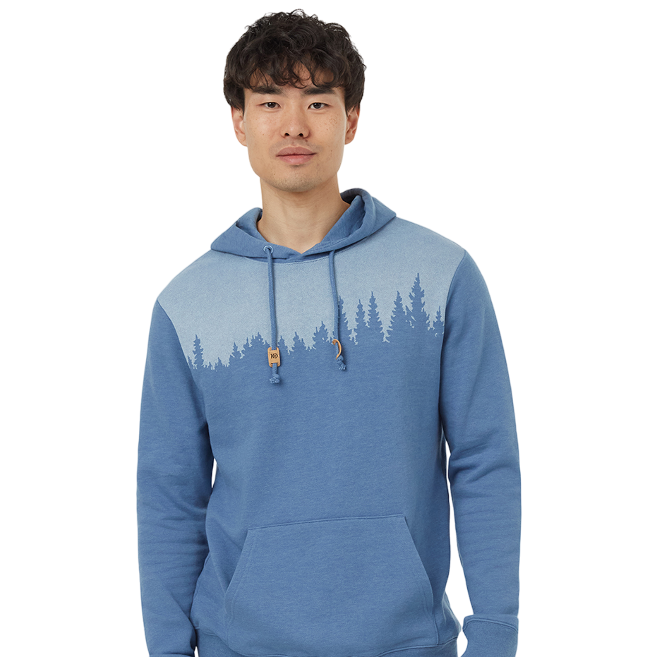 Men's Juniper Hoodie (Canyon Blue Heather/White)