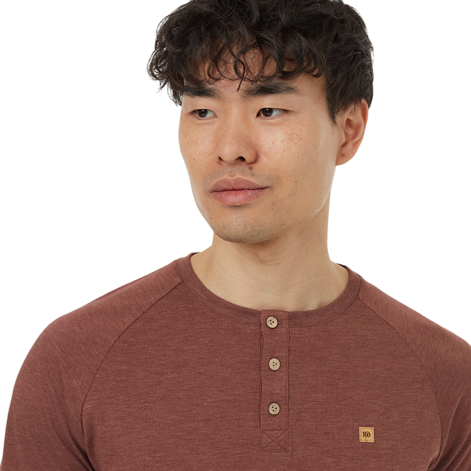 Men's TreeBlend Classic Henley Longsleeve (Mesa Red Heather)
