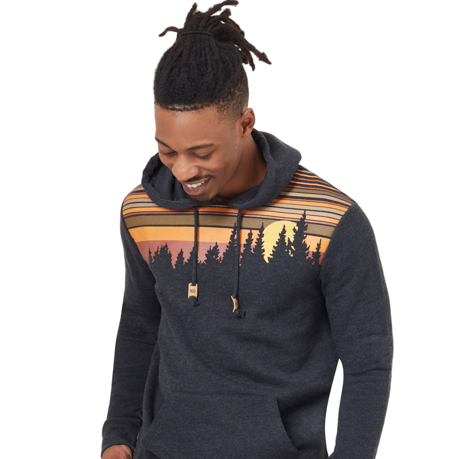 M Retro Juniper Hoodie (Meteorite Black Heather)