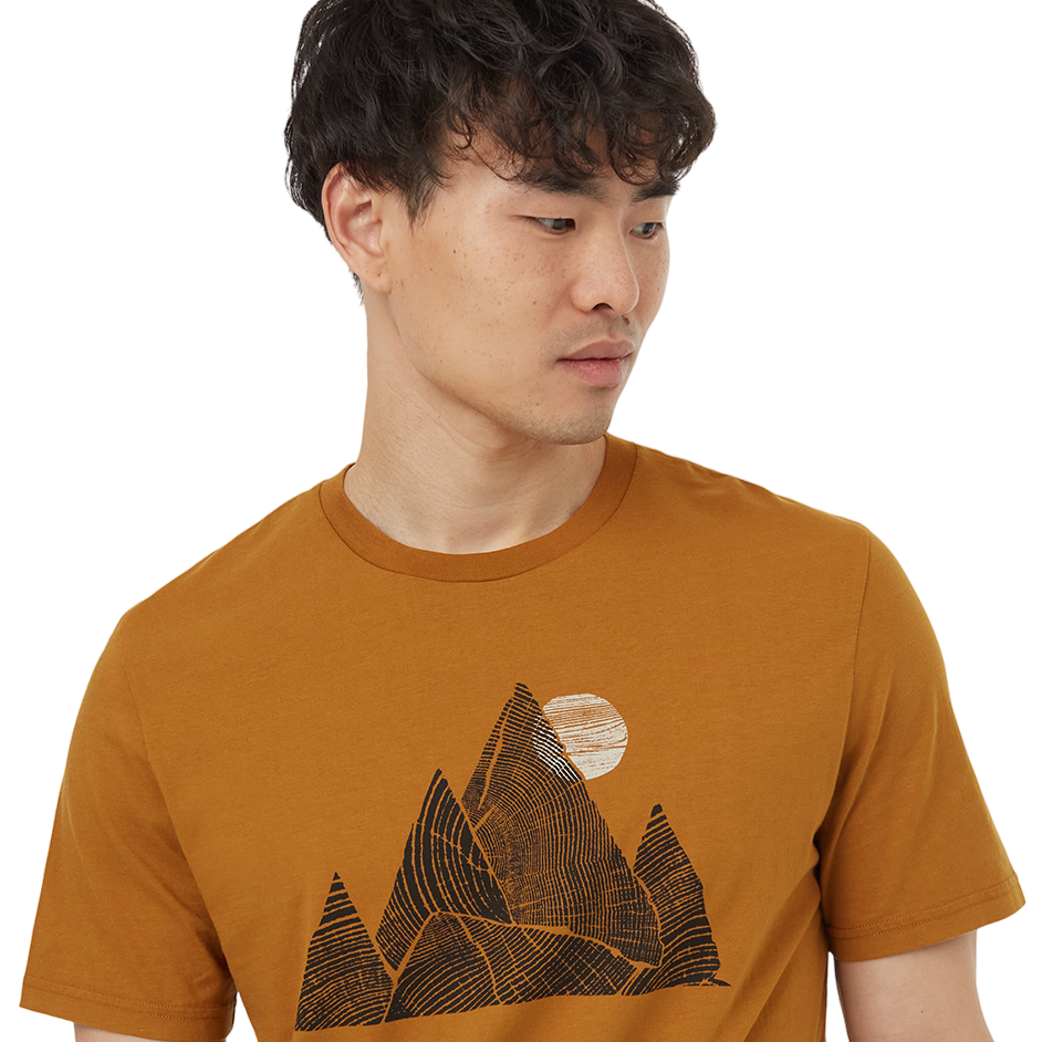 Men's Peak T-Shirt (Golden Brown/Meteorite Black)
