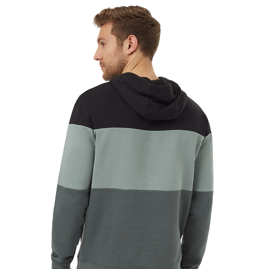 Men's TreeFleece Blocked Reynard Hoodie (Meteorite Black/Eucalyptus/Light Urban Green)