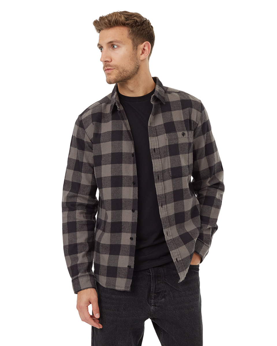 Kapok Flannel Shirt (Meteorite Black/Granite Grey)