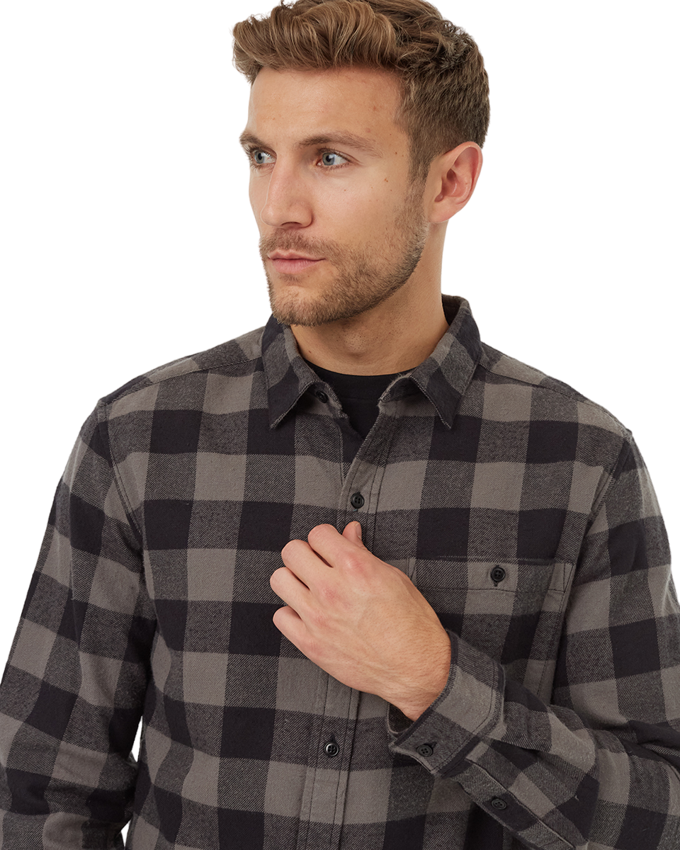 Kapok Flannel Shirt (Meteorite Black/Granite Grey)