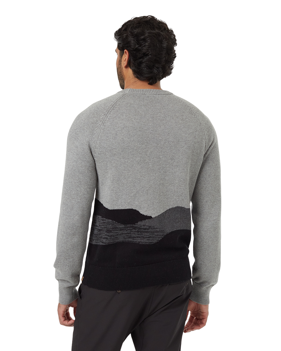 Highline Jacquard Landscape Crew (Dark Heather/Drk Grey Heather/Meteorite Black)