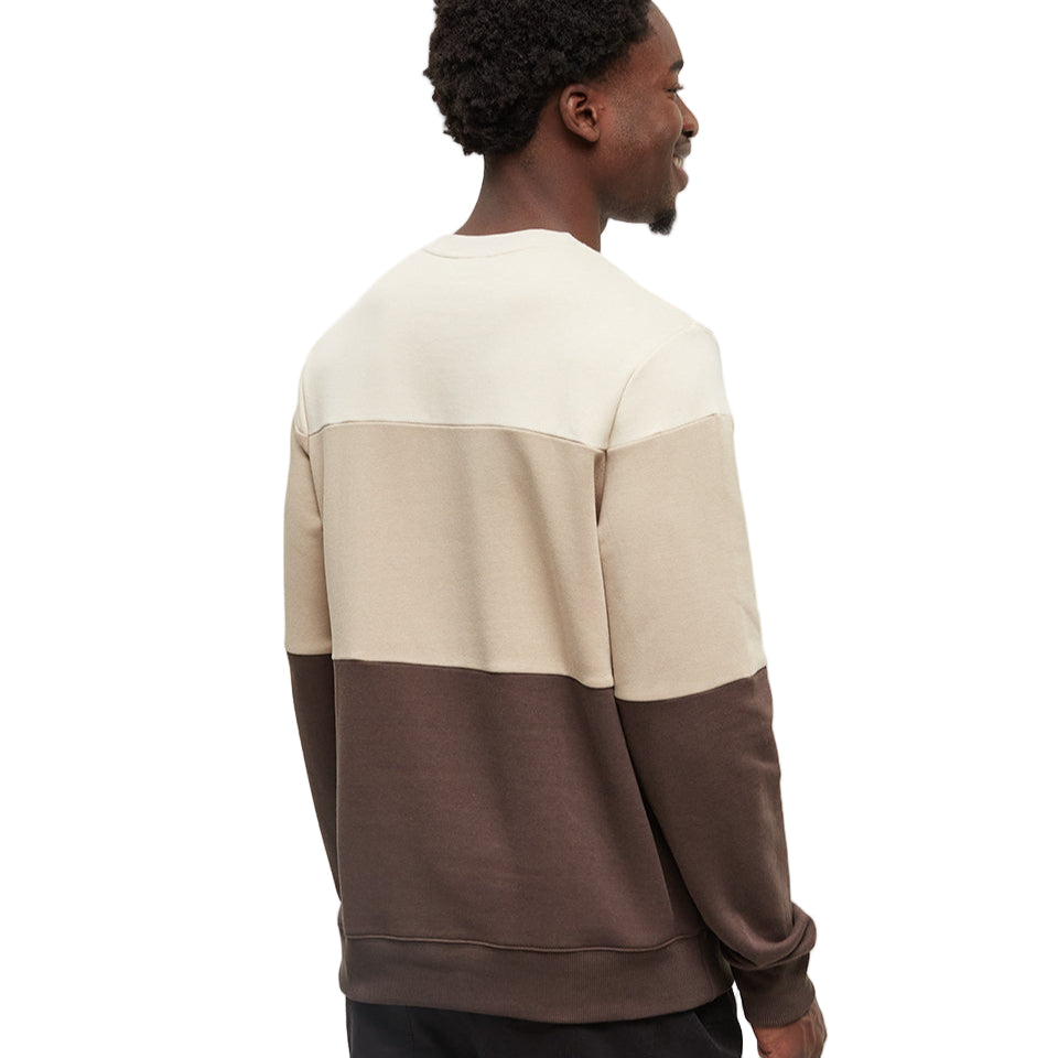 Men's Blocked Reynard Crew (Warm Oak/Birchwood/Kona)