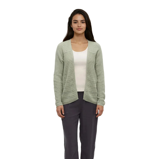 Women's Iris Cardigan (Light Moss Heather)