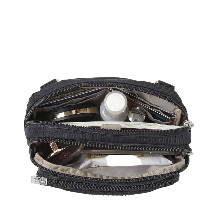Triple Zip Bagg Black