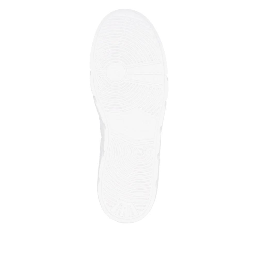 W2605-80 White Sneaker Lace/Zip