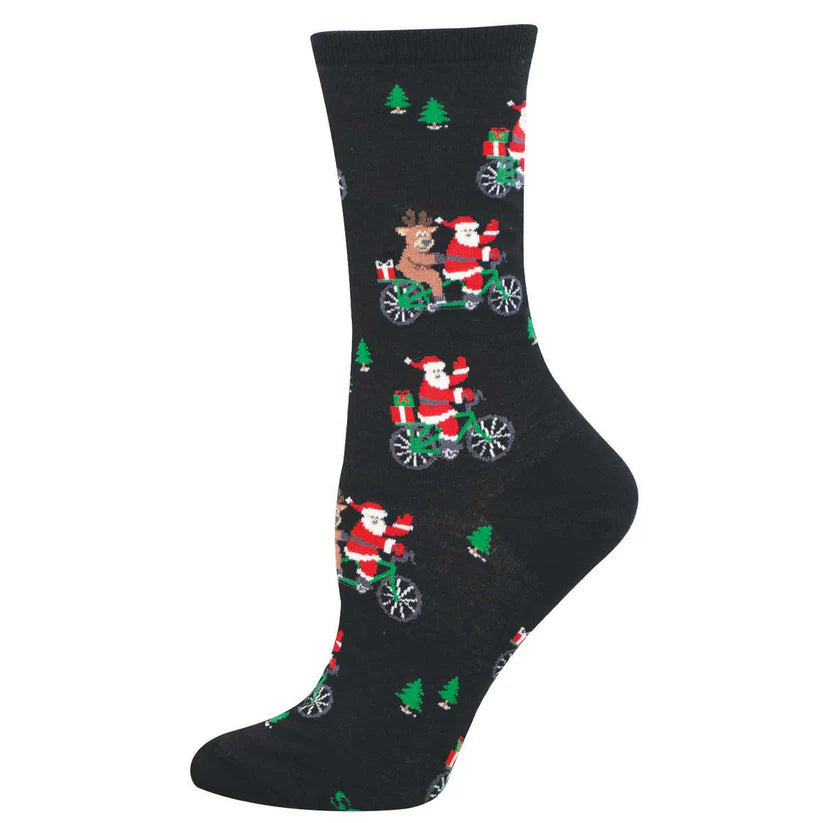 Cycling Santa - Black