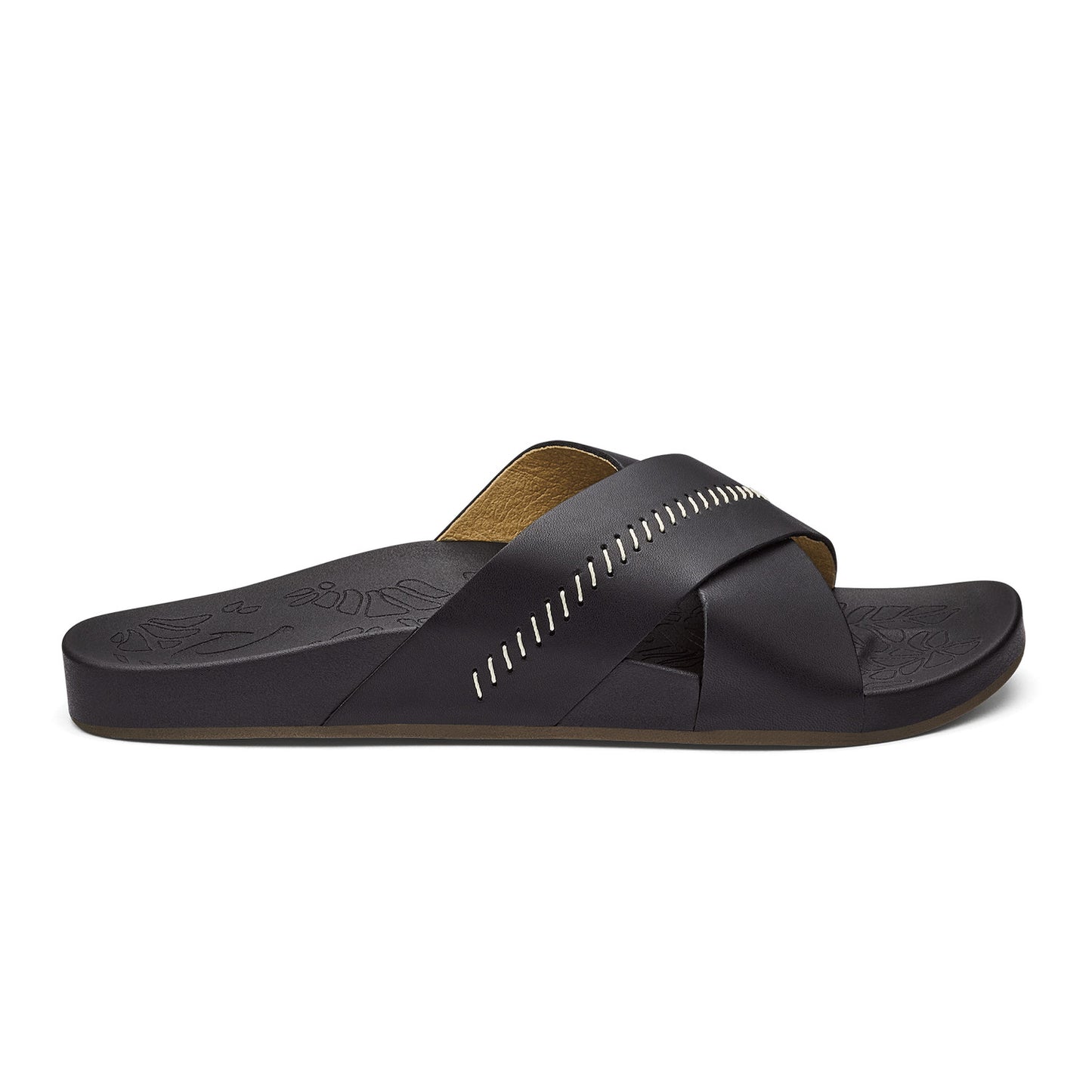 Women's Kipe'a 'Olu Slide Sandal- Black/Black