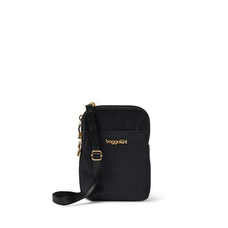 Take Two RFID Bryant Crossbody Black w/ Gold Hardware