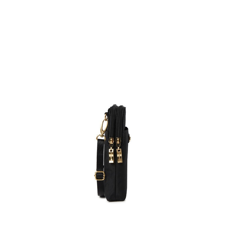 Take Two RFID Bryant Crossbody Black w/ Gold Hardware