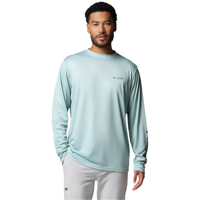Men's PFG Terminal Tackle High Side LS Shirt (Crushed Blue)