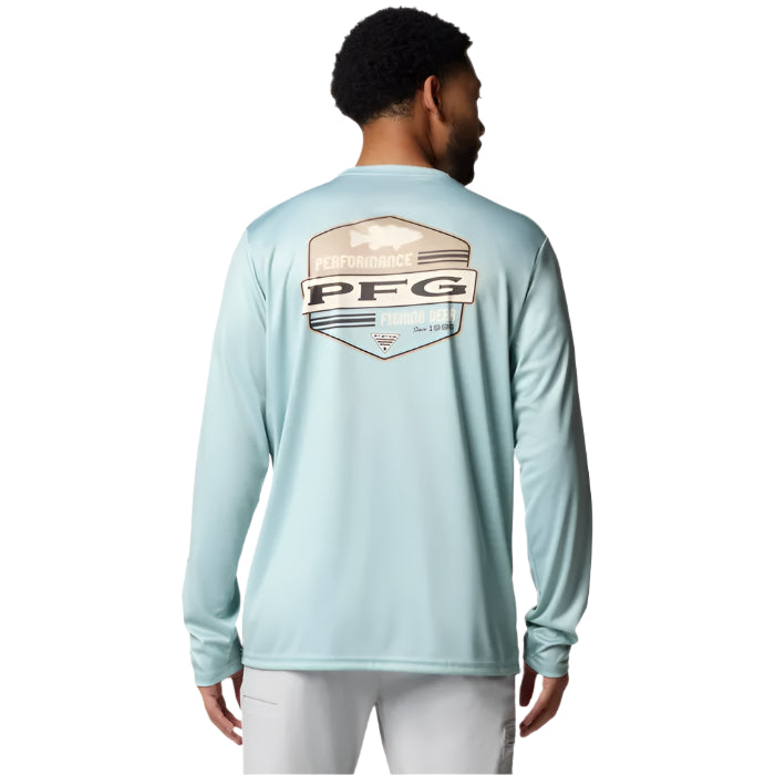 Men's PFG Terminal Tackle High Side LS Shirt (Crushed Blue)