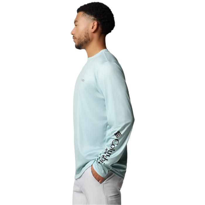 Men's PFG Terminal Tackle High Side LS Shirt (Crushed Blue)