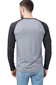 TreeBlend Classic Henley Longsleeve (Grey Heather/Meteorite Black Heather)