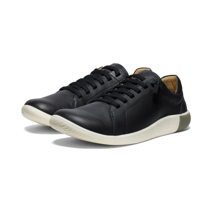 Women's KNX Leather Sneaker Black/Star White