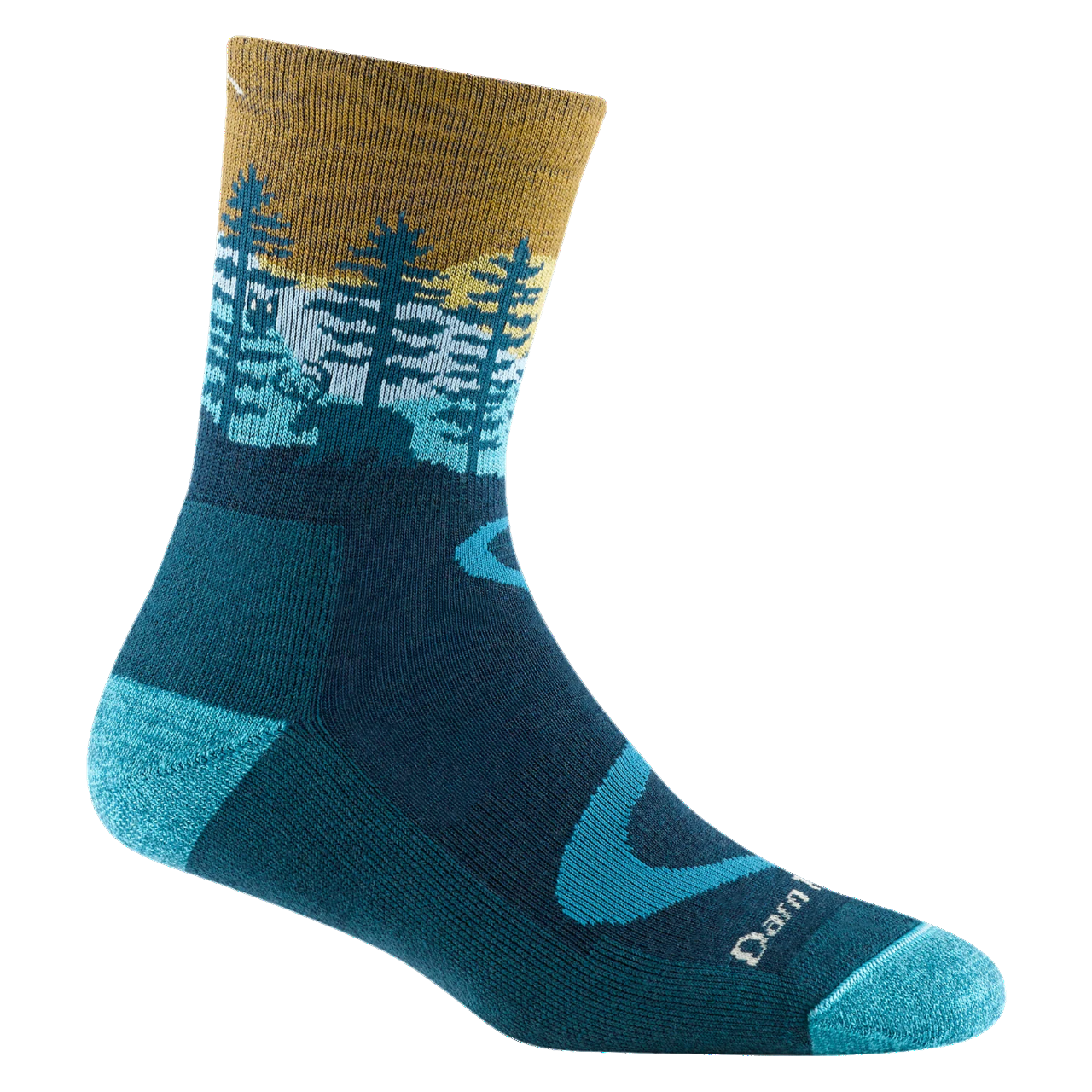 Women's Northwoods Micro Crew Midweight Cushion Dark Teal (5013)