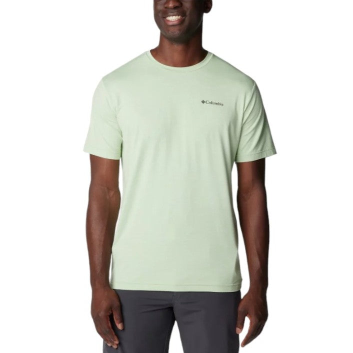 Men's Kwick Hike Back Graphic SS Tee Sage Leaf/Moonscape