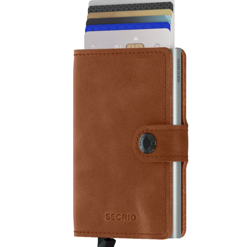 Miniwallet Vintage Cognac-Brown