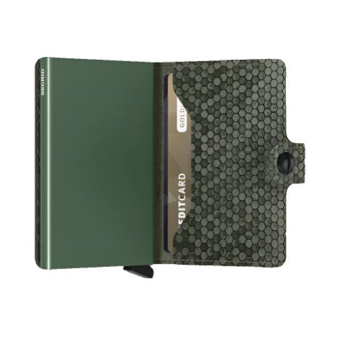 Miniwallet Hexagon Green