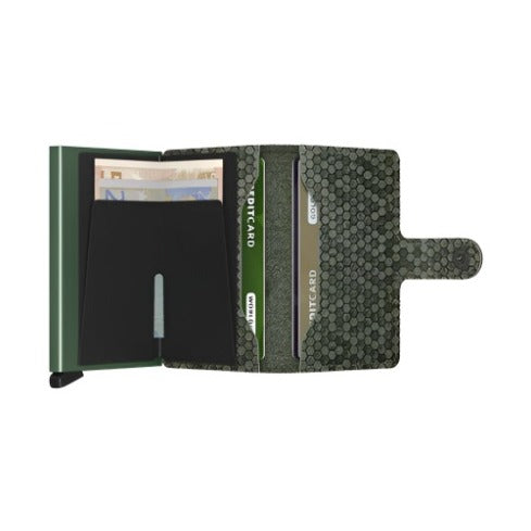 Miniwallet Hexagon Green