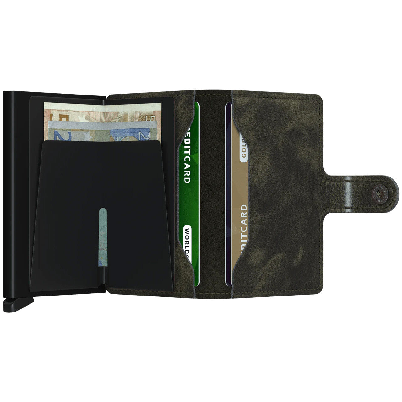 Miniwallet Vintage Olive-Black