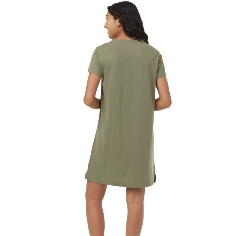 Treeblend T-Shirt Dress (Deep Lichen Green)