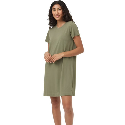 Treeblend T-Shirt Dress (Deep Lichen Green)