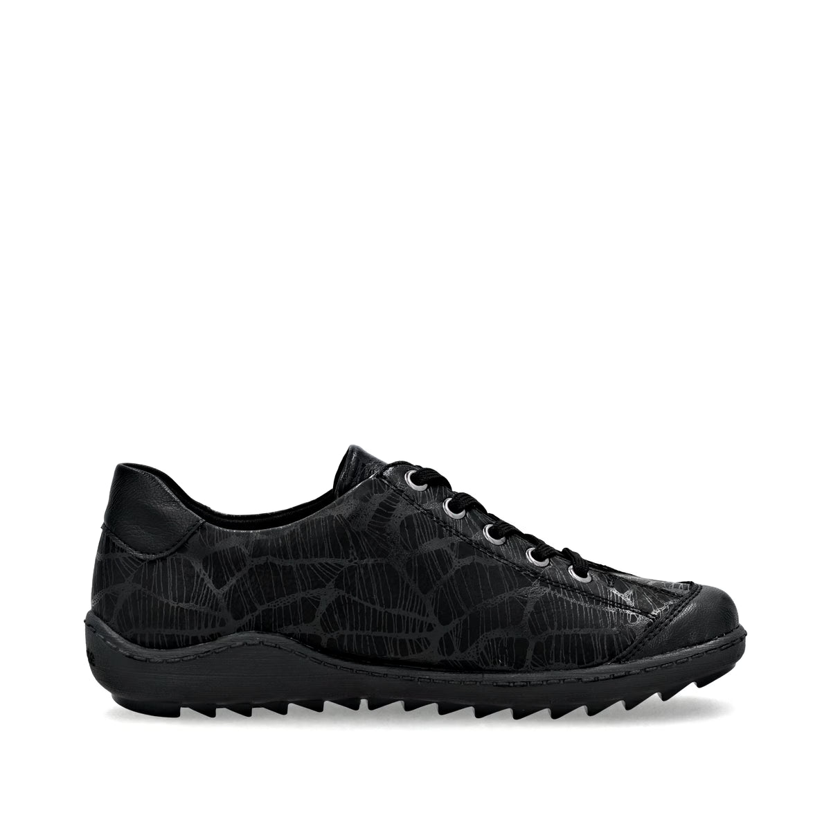 R1402-00 Black Lace Side Zip RTex