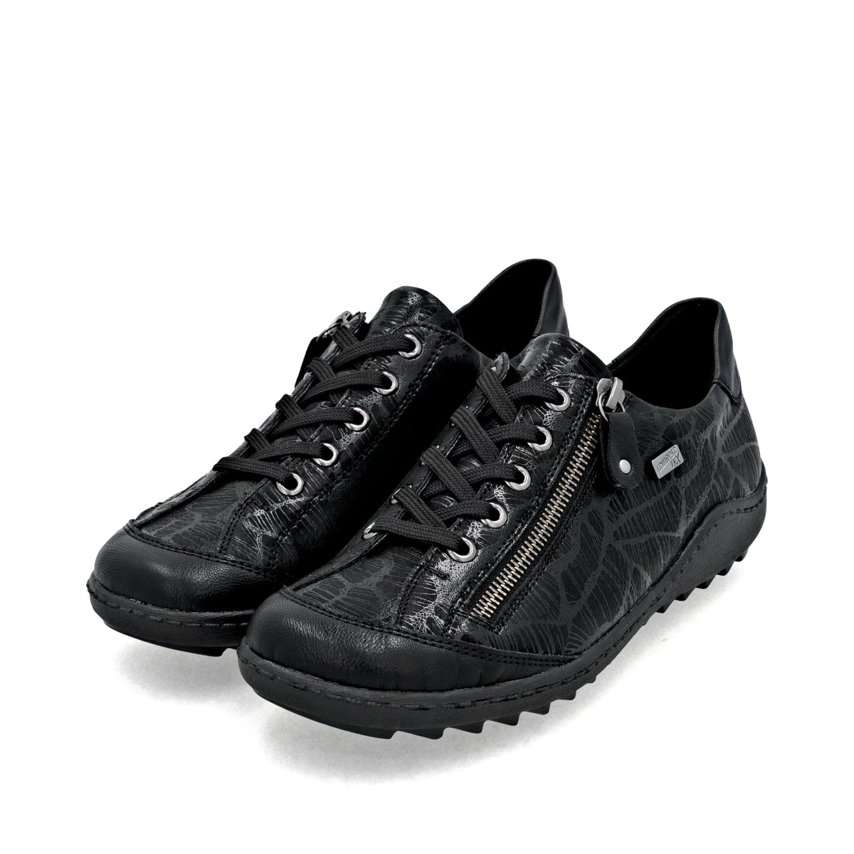 R1402-00 Black Lace Side Zip RTex