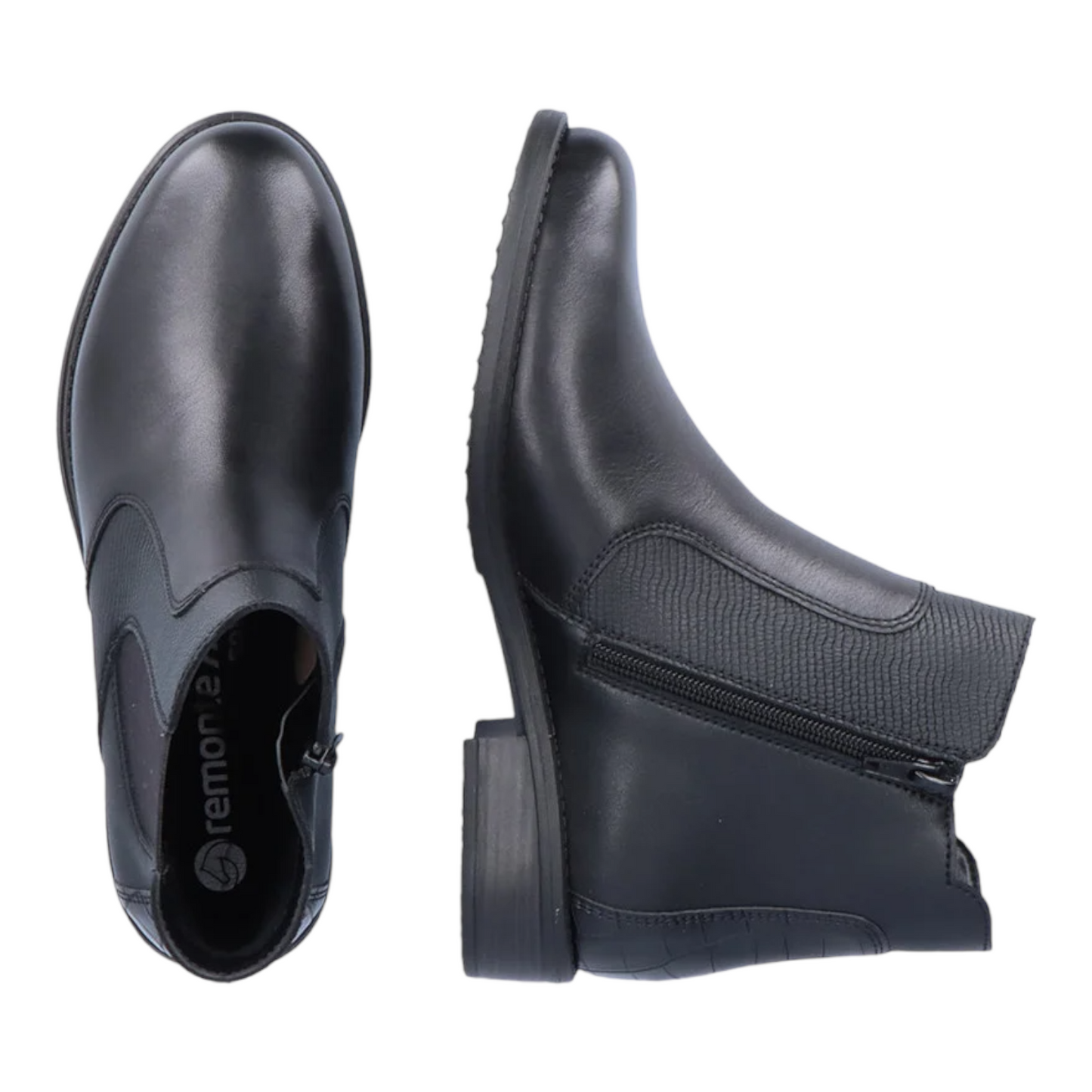D0F70-01 Black Side Zip
