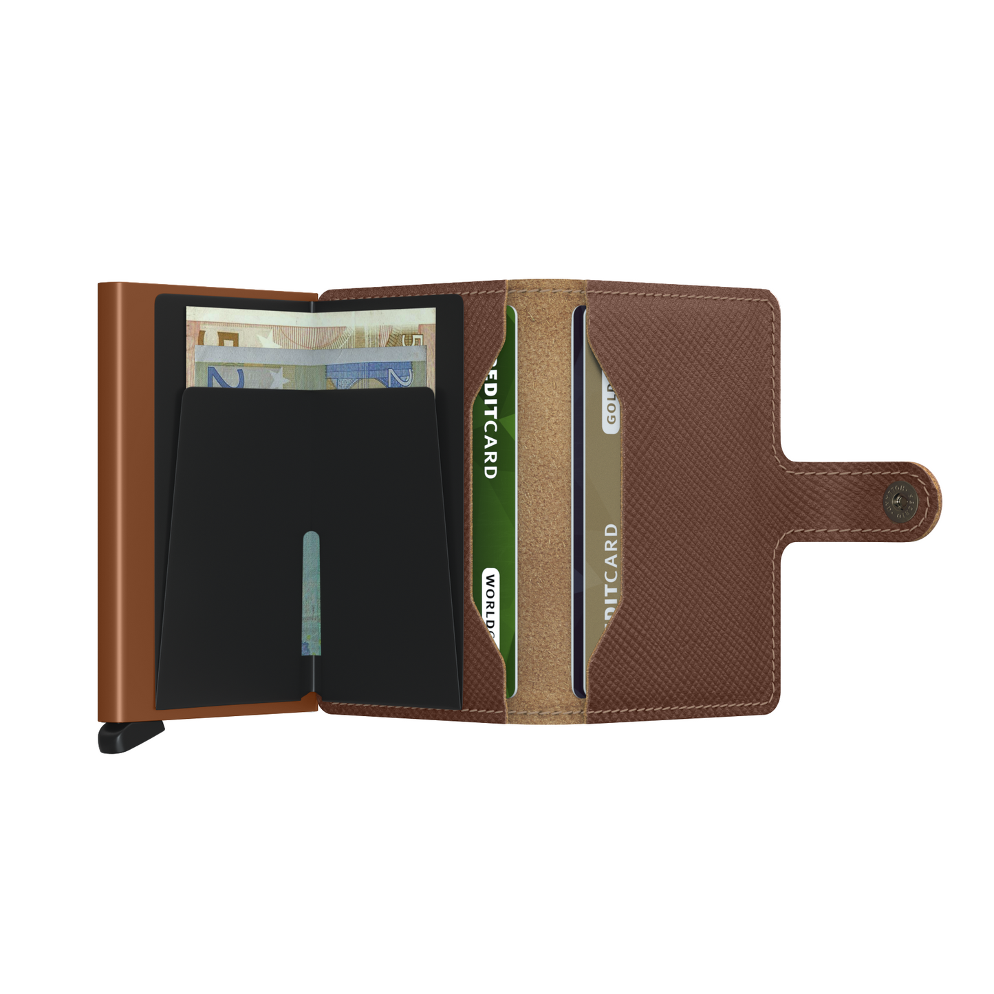 Miniwallet Saffiano Caramel
