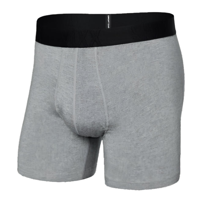 Drop Temp Cooling Cotton Boxer Brief Dark Grey Heather/Dark Grey