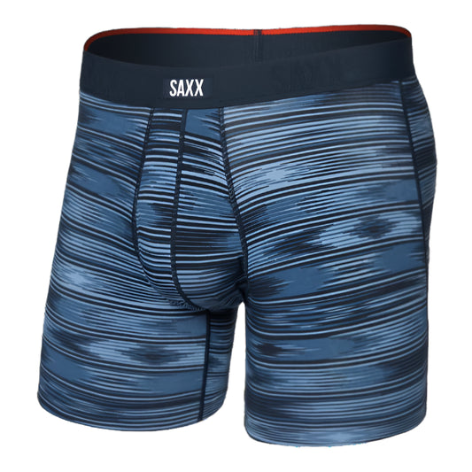 Vibe Xtra Super Soft Boxer Brief IKAT Stripe - Dark Denim