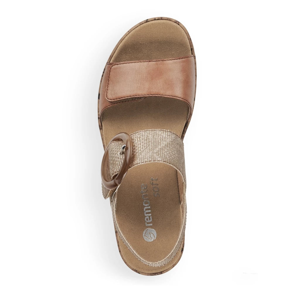R6853-90 Velcro Big Buckle Metallic Multi