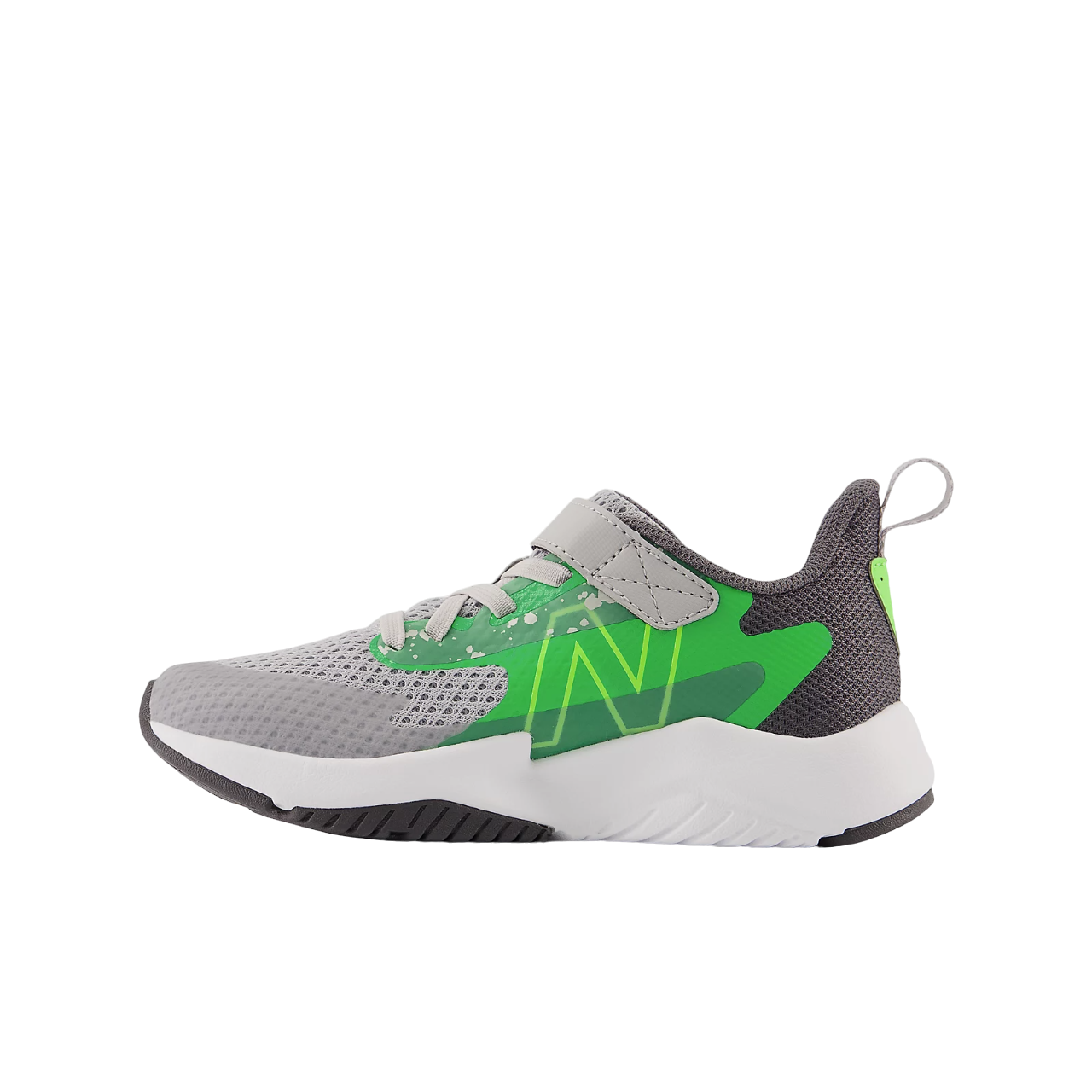 Rave Run v2 Bungee Lace with Top Strap Raincloud Green (10.5c-3Y)