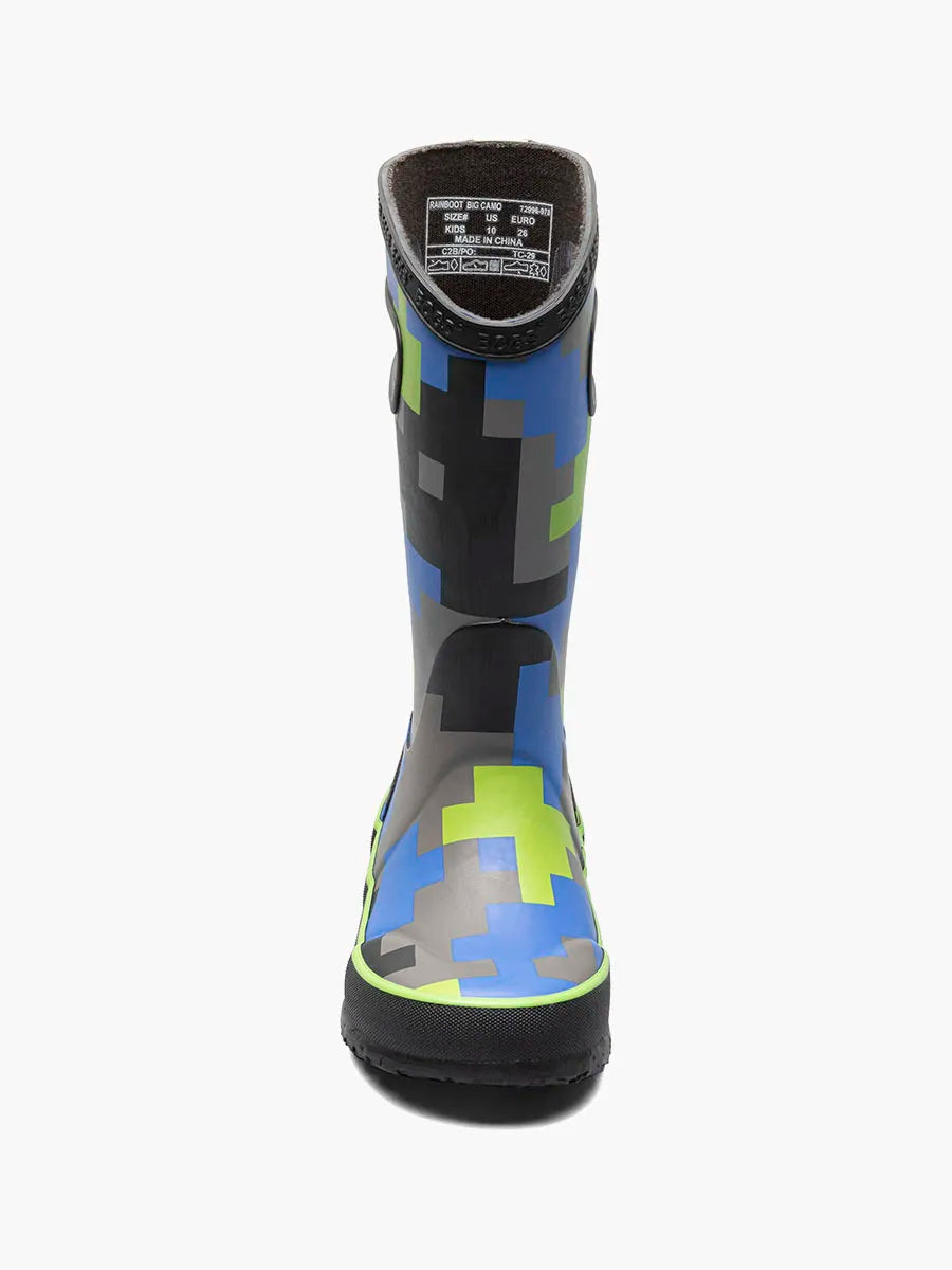 Rainboot Big Camo Black/Green (9c-4Y)